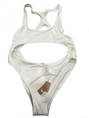 SKIMS Signature Swim Cut Out Monokini Racerback One Piece Marble